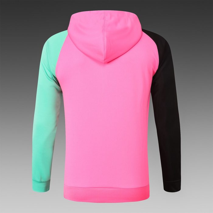 Barcelona 2021 Long Zipper Hoodie Pink - 图片 3
