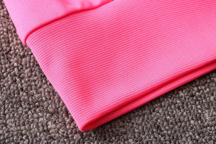 Barcelona 2021 Long Zipper Hoodie Pink - 图片 7