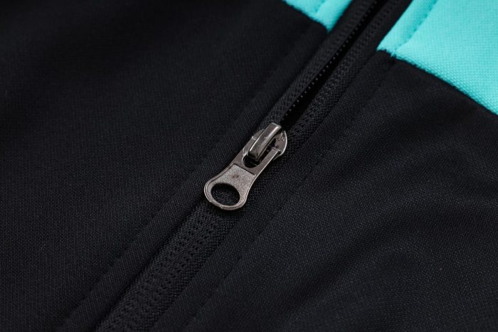 Barcelona 22/23 Long Zip Jacket Black Top Blue - 图片 7
