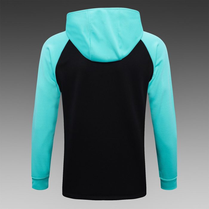 Barcelona 22/23 Long Zip Jacket Black Top Blue - 图片 8