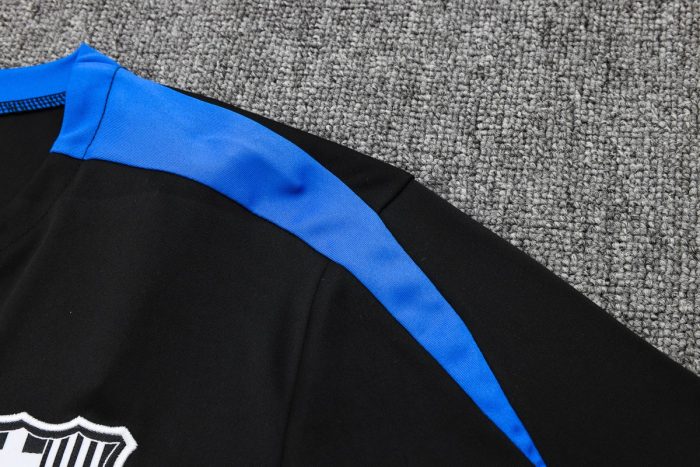 Barcelona 24-25 Black Short Sleeve Training Set with 5-Inch Shorts - 图片 6