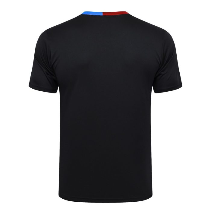 Barcelona 24-25 Black Short Sleeve Training Set with 5-Inch Shorts - 图片 7