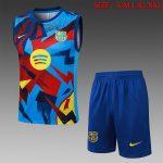 Barcelona Vest Light Blue Spray Print