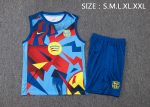 Barcelona Vest Light Blue Spray Print - 图片 2