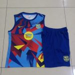 Barcelona Vest Light Blue Spray Print - 图片 9