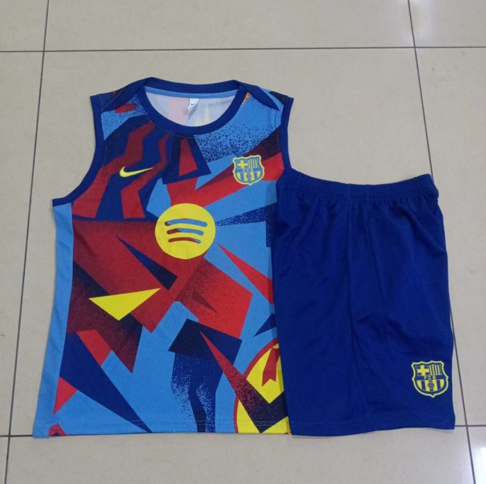 Barcelona Vest Light Blue Spray Print - 图片 9