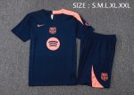 Barcelona Short Sleeve Training Shirt (Pink Shoulder) - 图片 2