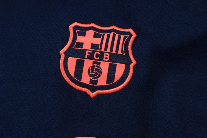 Barcelona Short Sleeve Training Shirt (Pink Shoulder) - 图片 4