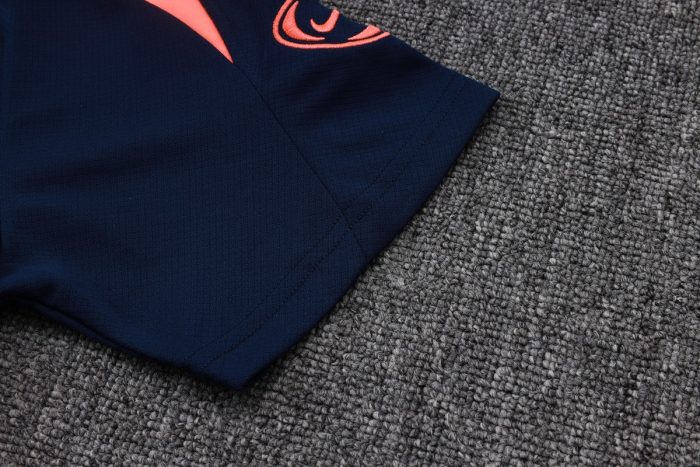 Barcelona Short Sleeve Training Shirt (Pink Shoulder) - 图片 5