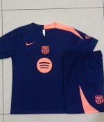 Barcelona Short Sleeve Training Shirt (Pink Shoulder) - 图片 9