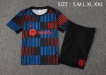 Barcelona 24-25 Short Sleeve Black (Vertical Stripe Spray Print) - 图片 2