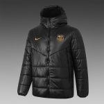 2021 Barcelona Black Cotton Jacket (Gold Label) - 图片 3