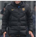 2021 Barcelona Black Cotton Jacket (Gold Label) - 图片 4