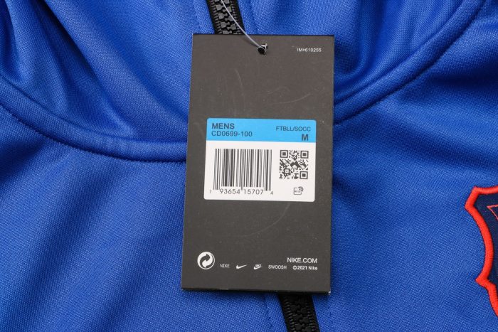 Barcelona 21/22 Long Zip Jacket with Hood S-2XL - 图片 5