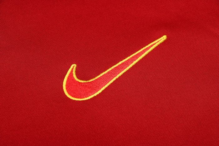 Barcelona 21-22 Long Zip Hoodie Maroon - 图片 6