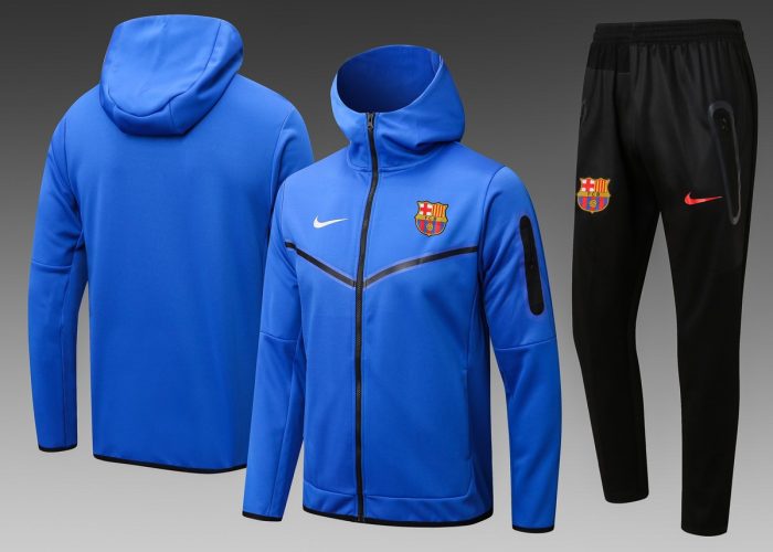 Barcelona 22/23 Long Zip Jacket with Hood - 图片 6