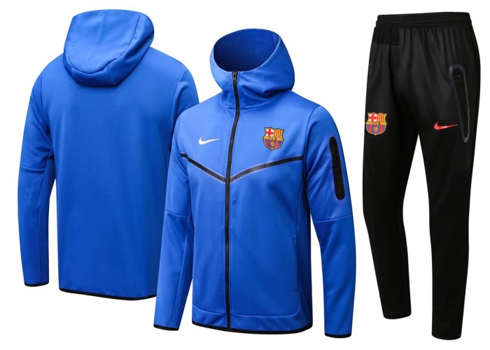 Barcelona 22/23 Long Zip Jacket with Hood - 图片 7