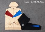 Barcelona 24/25 Long Zip Hoodie Yellow - 图片 2