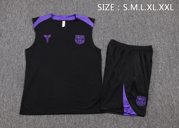 Barcelona Vest Black with Purple Team Badge - 图片 2