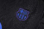 Barcelona Black Short Sleeve Training Suit (Stamped Version) - 图片 6