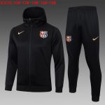 Barcelona 24/25 Black Children's Long Zip Jacket with Hood