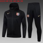 Barcelona 24/25 Black Children's Long Zip Jacket with Hood - 图片 2