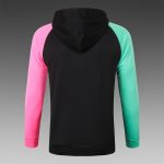 Barcelona 2021 Long Zip Hoodie Black - 图片 3