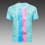 Barcelona 23-24 Light Green Splatter Short Sleeve Training Set with 5-Inch Shorts - 图片 8