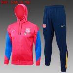 Barcelona 24-25 Long Zip Hoodie Red