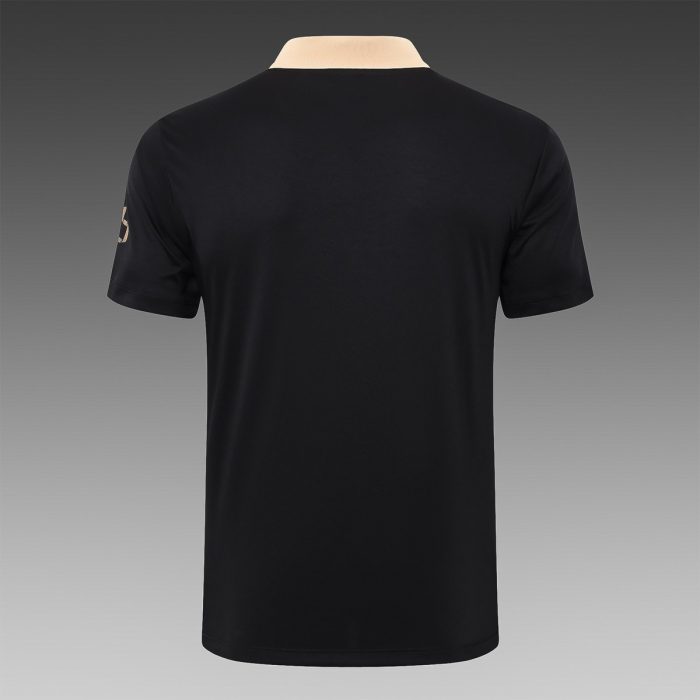 Barcelona 24-25 Polo Shirt Black with Yellow Collar - 图片 7