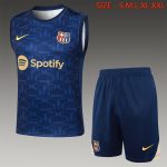 Barcelona 24/25 Vest in Royal Blue with Yellow Nike Logo