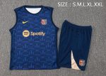 Barcelona 24/25 Vest in Royal Blue with Yellow Nike Logo - 图片 2