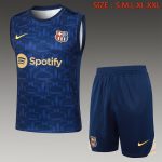 Barcelona 24/25 Vest in Royal Blue with Yellow Nike Logo - 图片 8