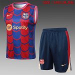 Barcelona 24/25 Vest Red Blue Splatter