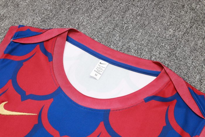 Barcelona 24/25 Vest Red Blue Splatter - 图片 6