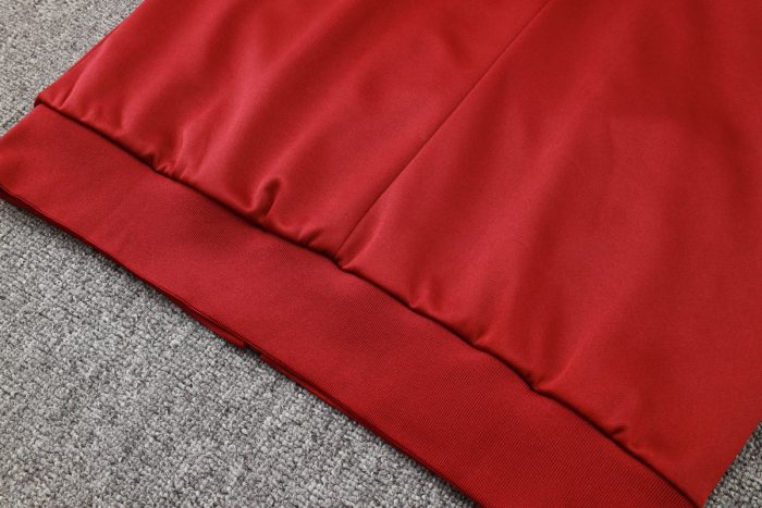 Barcelona 24/25 Long Zip Hoodie in Maroon - 图片 3