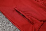 Barcelona 24/25 Long Zip Hoodie in Maroon - 图片 4