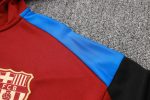 Barcelona 24/25 Long Zip Hoodie in Maroon - 图片 6