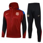 Barcelona 24/25 Long Zip Hoodie in Maroon - 图片 8
