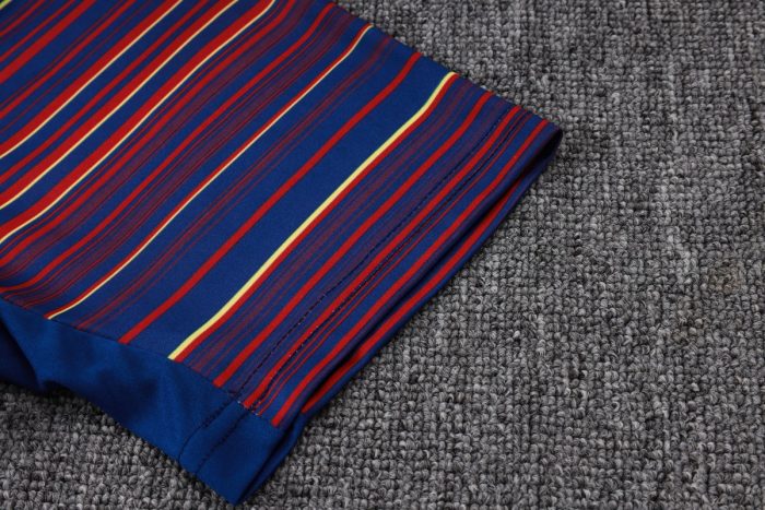 Barcelona Short Sleeve Training Shirt (Diagonal Stripe Print) - 图片 5