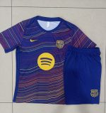Barcelona Short Sleeve Training Shirt (Diagonal Stripe Print) - 图片 9