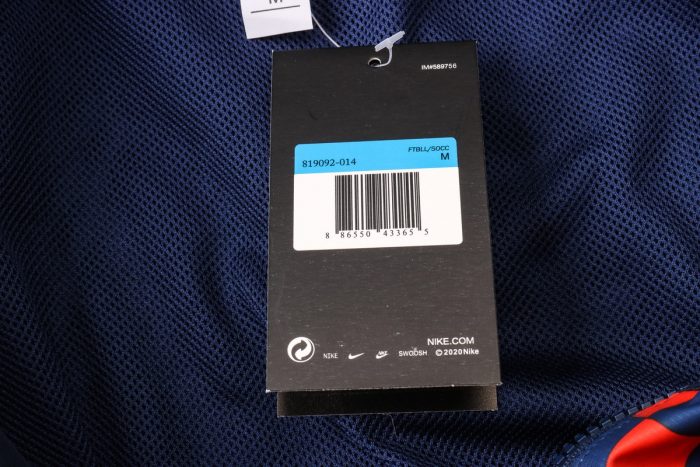 Barcelona 19-20 Red Checkered Windbreaker S-2XL - 图片 2