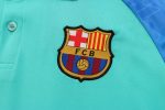 Barcelona 22/23 Polo Green with Blue Sleeves - 图片 5