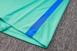 Barcelona 23-24 Light Green Short Sleeve Training Suit with 5-Point Shorts - 图片 5