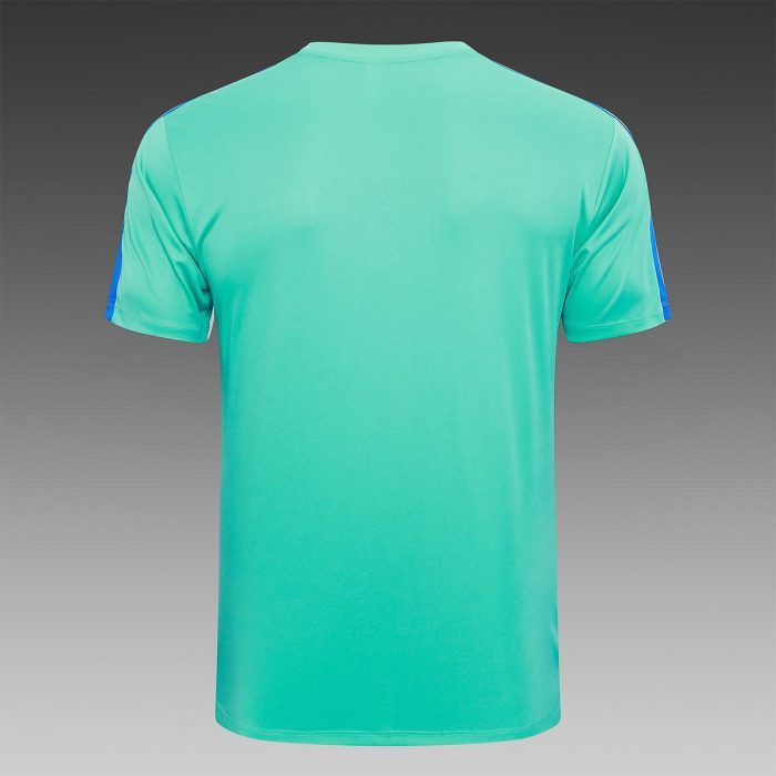 Barcelona 23-24 Light Green Short Sleeve Training Suit with 5-Point Shorts - 图片 8