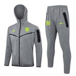 Barcelona 24/25 Long Zip Hoodie (Green Logo) - 图片 2