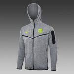 Barcelona 24/25 Long Zip Hoodie (Green Logo) - 图片 4