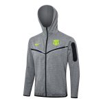 Barcelona 24/25 Long Zip Hoodie (Green Logo) - 图片 5