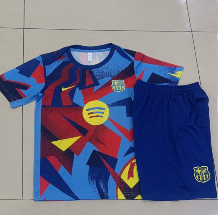 Barcelona Short Sleeve Light Blue Splatter - 图片 9