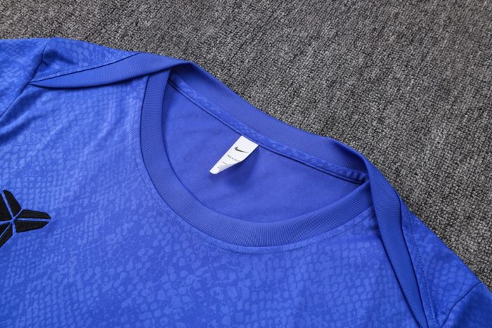 Barcelona Purple Short Sleeve Training Suit (Stamped Version) - 图片 6